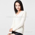 Solid Color Cashmere Fashion Pullover With Special Neck